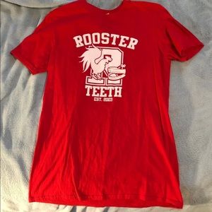 Rooster Teeth Red Varsity Established Shirt